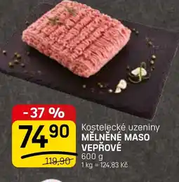 Flop Kostelecké uzeniny Mělněné maso vepřové nabídka