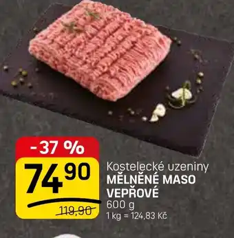 Flop Kostelecké uzeniny Mělněné maso vepřové nabídka