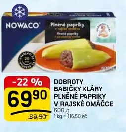 Flop Nowaco Dobroty babičky kláry papriky v rajské omáčce nabídka