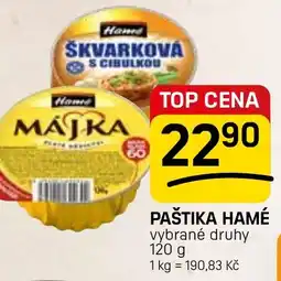 Flop Paštika hamé nabídka