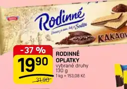 Flop Rodinné oplatky nabídka