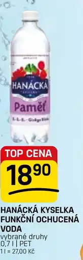 Flop Hanácká kyselka funkční ochucená voda nabídka