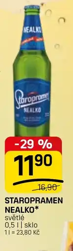 Flop Staropramen nealko nabídka