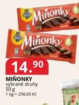 Potraviny CZ Miňonky nabídka