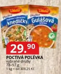 Potraviny CZ Poctivá polévka nabídka