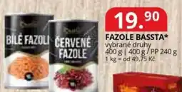 Potraviny CZ Fazole bassta nabídka