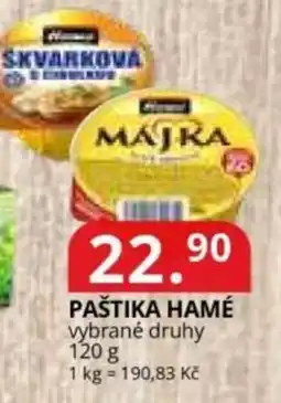 Potraviny CZ Paštika hamé nabídka