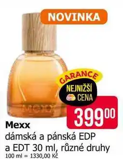 Teta Mexx dámská a pánská EDP a EDT 30 ml, různé druhy nabídka