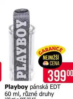 Teta Playboy pánská EDT 60 ml, různé druhy nabídka