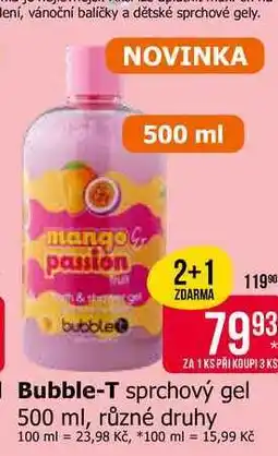 Teta Bubble-T sprchový gel 500 ml, různé druhy nabídka