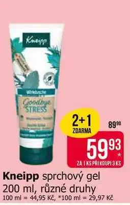 Teta Kneipp sprchový gel 200 ml, různé druhy nabídka