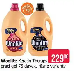 Teta Woolite Keratin Therapy prací gel 75 dávek, různé varianty nabídka