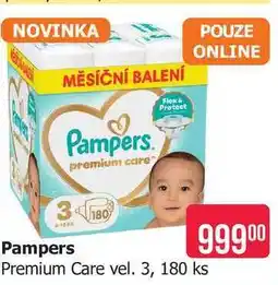Teta Pampers Premium Care vel. 3, 180 ks nabídka