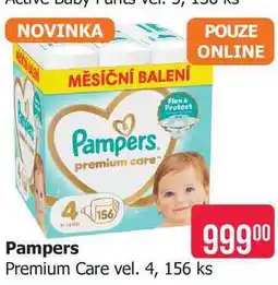 Teta Pampers Premium Care vel. 4, 156 ks nabídka