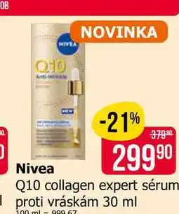 Teta Nivea Q10 collagen expert sérum proti vráskám nabídka