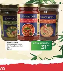 Tamda Foods Sawasdee Tom Yum Pasta, Zelená Kari Paste, Červené Kari Pasta nabídka