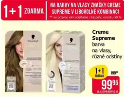 Teta Creme Supreme barva na vlasy, různé odstíny nabídka