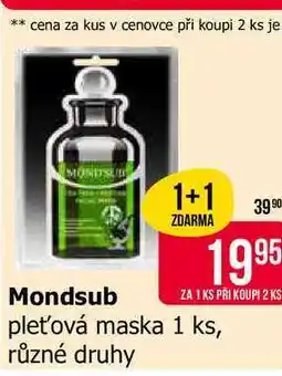 Teta Mondsub pleťová maska 1 ks, různé druhy nabídka
