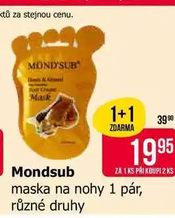 Teta Mondsub maska na nohy 1 pár, různé druhy nabídka