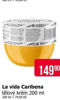 Teta La vida Caribena tělový krém nabídka