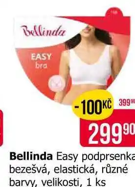 Teta Bellinda Easy podprsenka bezešvá, elastická, různé barvy, velikosti, 1 ks nabídka