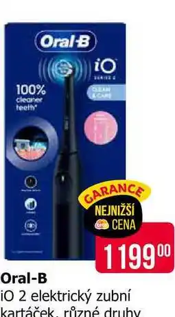 Teta Oral-B iO 2 elektrický zubní kartáček, různé druhy nabídka