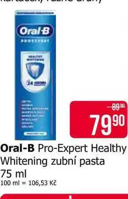Teta Oral-B Pro-Expert Healthy Whitening zubní pasta nabídka