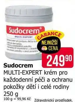 Teta Sudocrem MULTI-EXPERT krém pro každodenní péči a ochranu pokožky dětí i celé rodiny nabídka