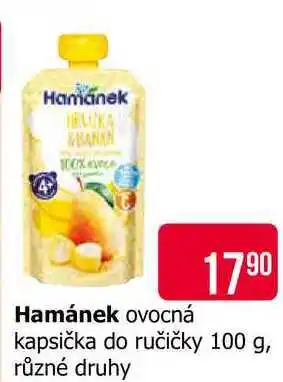 Teta Hamánek ovocná kapsička do ručičky 100 g, různé druhy nabídka