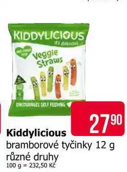 Teta Kiddylicious bramborové tyčinky 12 g různé druhy nabídka