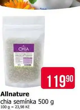Teta Allnature chia semínka nabídka