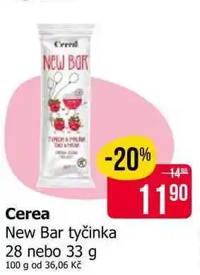 Teta Cerea New Bar tyčinka 28 nebo nabídka