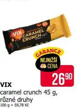 Teta VIX caramel crunch 45 g, různé druhy nabídka