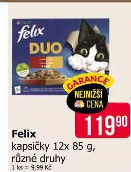 Teta Felix kapsičky 12x 85 g, různé druhy nabídka