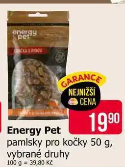 Teta Energy Pet pamlsky pro kočky 50 g, vybrané druhy nabídka