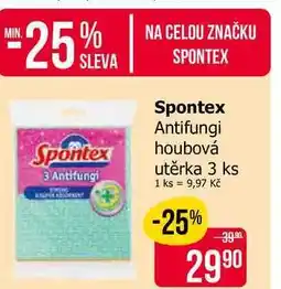 Teta Spontex Antifungi houbová utěrka 3 ks nabídka