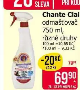 Teta Chante Clair odmašťovač nabídka