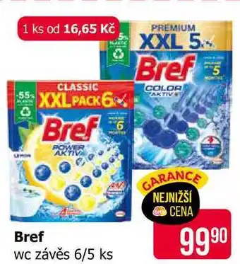 Teta Bref Power Aktiv WC blok 6x50ml, vybrané druhy 300g nabídka