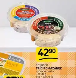 Flop TRIO POMAZÁNEK vybrané druhy nabídka