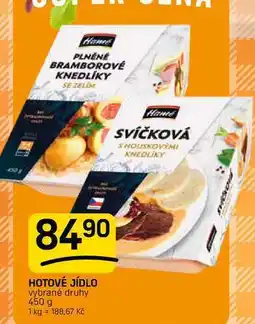 Flop HOTOVÉ JÍDLO vybrané druhy nabídka