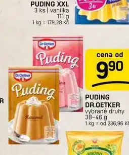 Flop PUDING DR.OETKER vybrané druhy nabídka