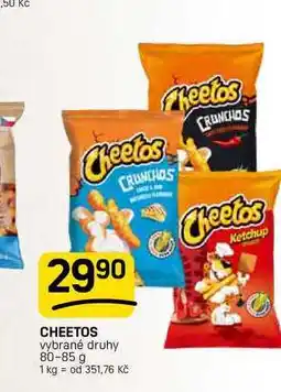 Flop CHEETOS vybrané druhy nabídka