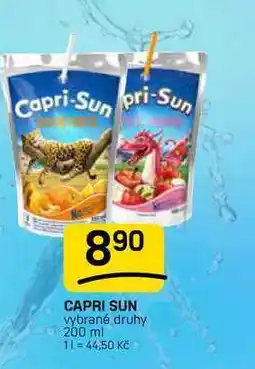 Flop CAPRI SUN vybrané druhy nabídka