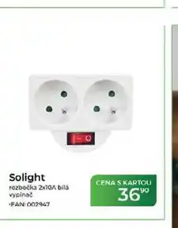 Tamda Foods Solight rozbočka 2x10 bilá vypínač nabídka