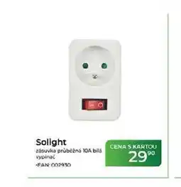 Tamda Foods Solight zásuvka průběžná 10A bild vypínač nabídka
