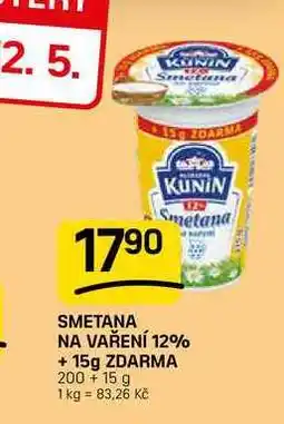 Flop SMETANA NA VAŘENÍ 12% + 15g nabídka