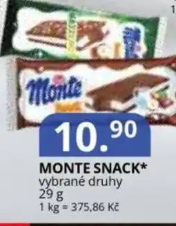 Potraviny CZ Monte snack nabídka
