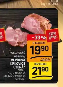 Flop VEPŘOVÁ KRKOVICE UZENÁ nabídka