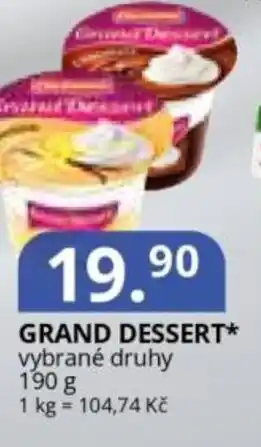 Potraviny CZ Grand dessert nabídka