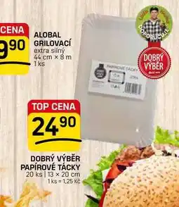 Flop DOBRÝ VÝBĚR PAPÍROVÉ TÁCKY 20 ks 13 x 20 cm 1 ks nabídka